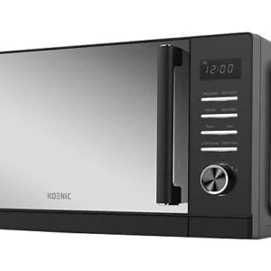 Microondas con grill – Koenic KMWG 2322 DB, 900 W, 5 potencias, 8 programas automáticos, 23 l, Negro