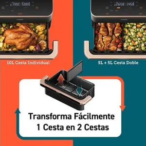 Freidora de aire – Cosori Dual Blaze Twinfry™ chef Edition, capacidad 10L, 2800W